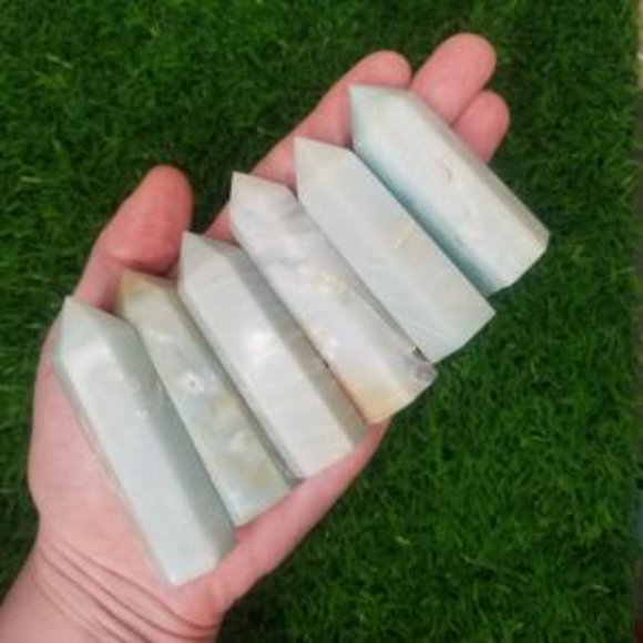 Caribbean Blue Calcite Tower - Picture 2 of 2